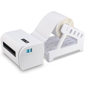 PIQIUQIU Label Holder, Thermal Label Holder for Roll Labels, Barcode Printer Stand for Office and Home