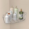 EEKEDO Acrylic Corner Shower Caddy, Strong Adhesive Shower Organizer Clear