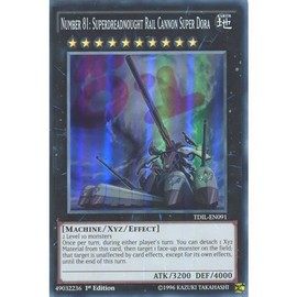 YuGiOh : TDIL-EN091 1st Ed Number 81: Superdreadnought Rail Cannon Super Dora Super Rare Card - ( Yu-Gi-Oh! Single Card ) by Deckboosters