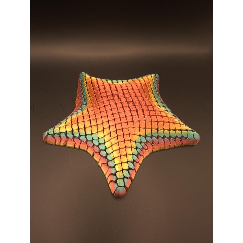 Articulating Chubby Starfish Fidget Figurine - Color: Mystery Rainbow, Size: