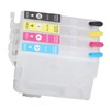 4 Colors Ink Cartridge with Permanent Chip Refill Printing Boxes