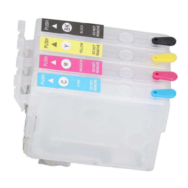 4 Colors Ink Cartridge with Permanent Chip Refill Printing Boxes