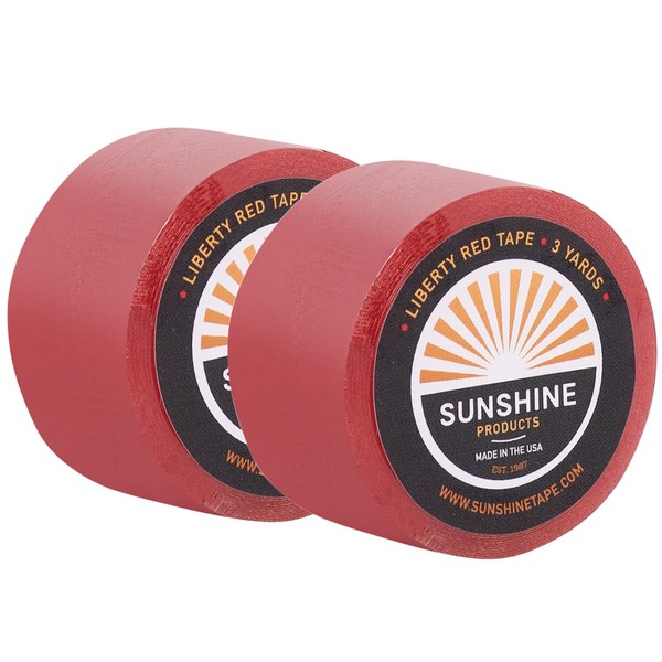 Sunshine Tape 2 Pack Liberty Red Liner Wig Adhesive Tape
