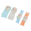 4pcs Baby Rattle Socks Cute Octopus Shape Soft Light Adjustable