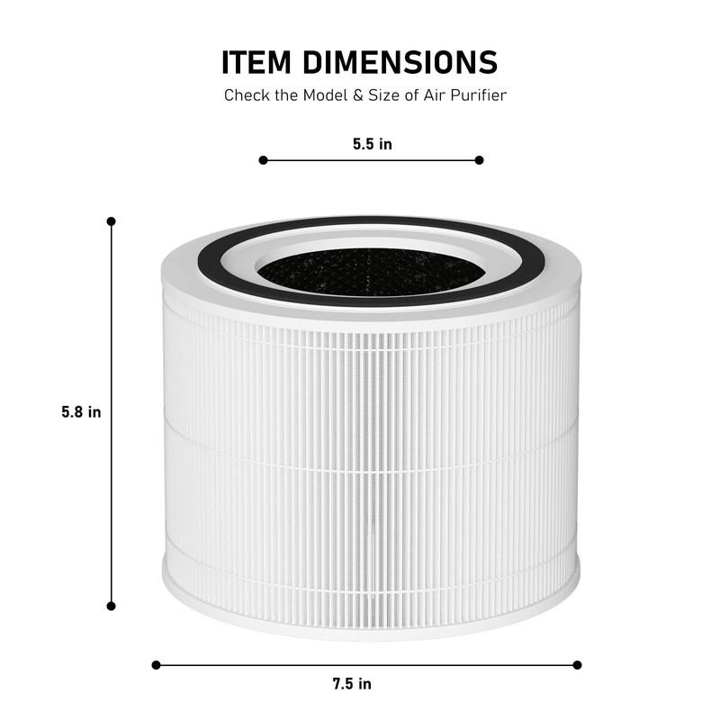 True HEPA Replacement Filter Compatible with 240 Air Cleaner Purifier,