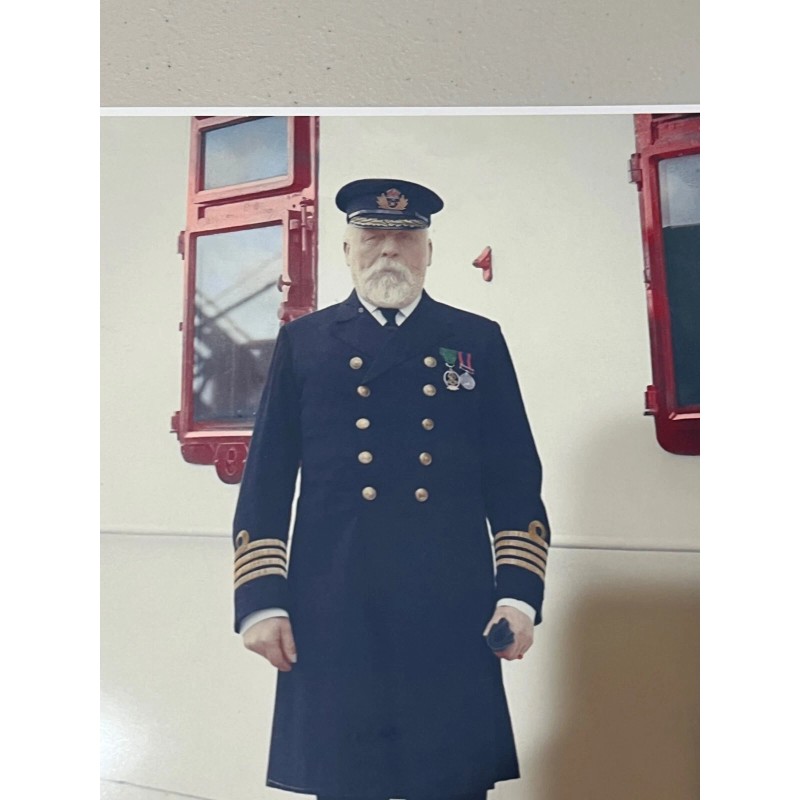 INCREDIBLE COLORIZED IMAGE OF TITANIC CAPTAIN E.J. SMITH, BEAUTIFUL HQ