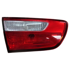 HEADLIGHTSDEPOT Left Driver Side Inner Tail Light Compatible With 12-17 Kia Rio Standard Sedan CAPA Certified
