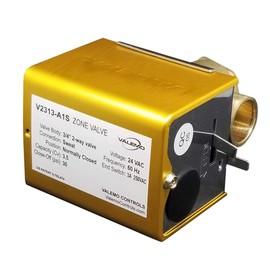 Valemo V2313-A1S Motorized Zone Valve, 2-way, 3/4" Sweat, Normally Closed, 24 VAC with End Switch