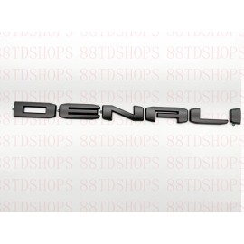 Unbranded OVERLAY Matte Black Tailgate Rear DENALI Letter Emblem 2023+ Canyon DENALI