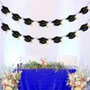 Graduation Decorations Class of 2025 Black Grad Banner Glitter Pre-strung