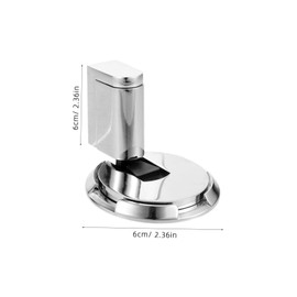 DOITOOL Zinc Alloy Door Stopper Windproof Floor Door Stop Tool for Home Office Silent Nonslip Design for Easy Installation Versatile Security for Various Occasions