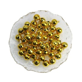 BetterJonny 50 Pcs Bell, 0.6 inch (16 mm) Tin Bell, Gold, Decorative Bell, Cute Bell, Event Christmas Decoration, DIY Crafts, Amulet..