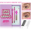 All In One Eyebrow Set,Brown Eyebrow Powder Sculpting Kit,Travel Makeup