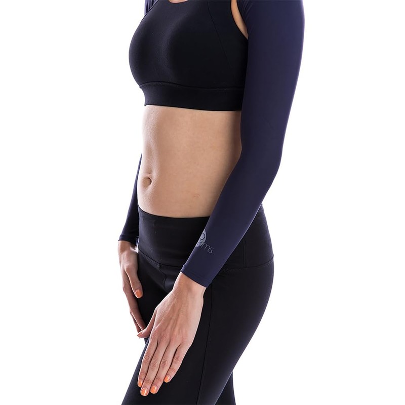 SParms Premium Sun Protection Shoulder Wraps(Navy, Small)