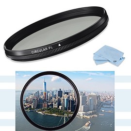 High Definition 72mm CPL Circular Polarizing Filter for Sigma 18-300mm F3.5-6.3 DC Macro OS HSM (C), Sigma 18-35mm F/1.8 DC HSM Lens & Sigma 210101 18-35mm F1.8 DC HSM Lens