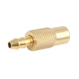 ACROPIX 6.5mm Auto Air Chuck Adapter Tire Inflator Tire Chuck Compressor Pump Accessories Gold Tone for Vehicle - Pack of 1