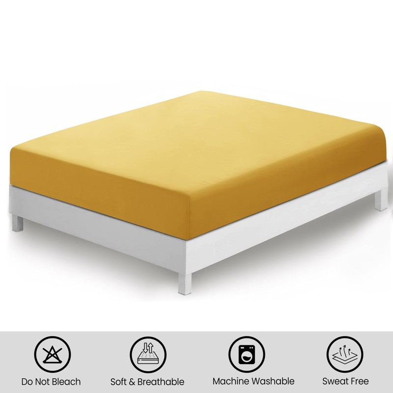 Fitted Sheet Ultra Soft Brushed Microfiber - 25cm Deep Pockets