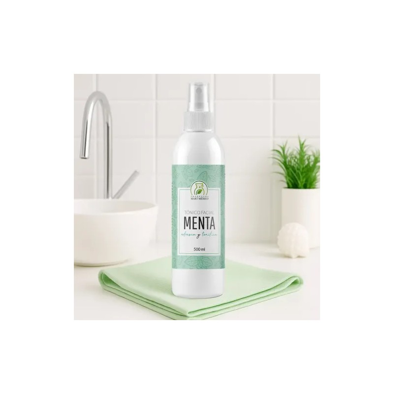 Tónico Facial De Menta Refresca,matifica Y Purifica 500ml