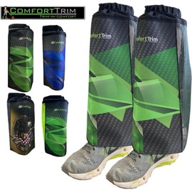 ComfortTrim Green Carbon Fiber Print Leg Guards - Ultimate Protection, Comfort, and Cooling for String Trimming, Landscaping, and Lawn Care Professionals - Protects from Debris, and Enhances Safety