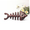 FOMIYES 1pc Wooden Fish Bone Shaped Comb Natural Creative Massage