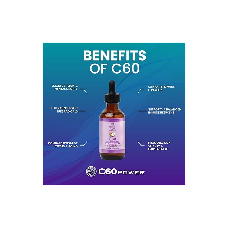 C60 Power MCT - Aceite de coco orgánico de 2