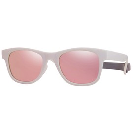 COOLSOME Kids Flexible Polarized UV400 Sunglasses with Strap For Boys Girls Toddler 0-10, White+pink/Mirrored(2-4 Yrs), toddler/42mm