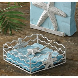 Starfish Beverage cocktail Napkin Holder with weighted arm