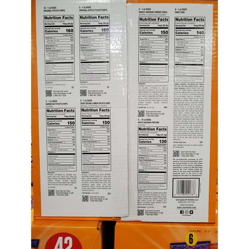 Utz Jumbo Variety Pack (42 Count)