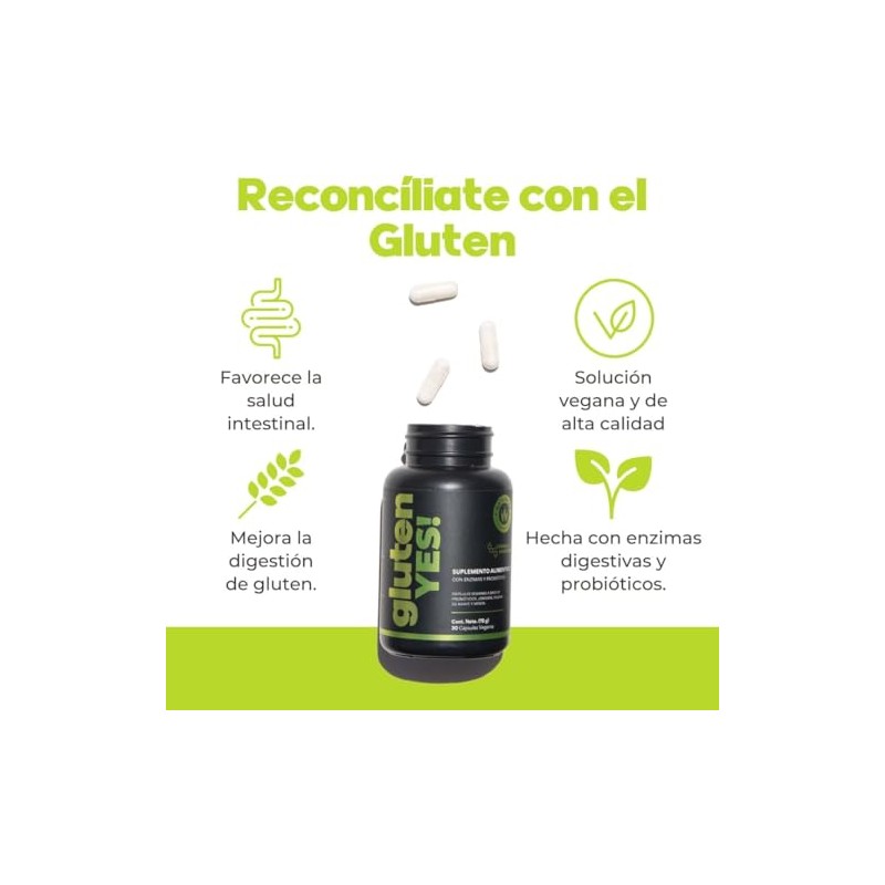 Suplemento Digestivo Natural con Enzimas, Probióticos y Jengibre | 30