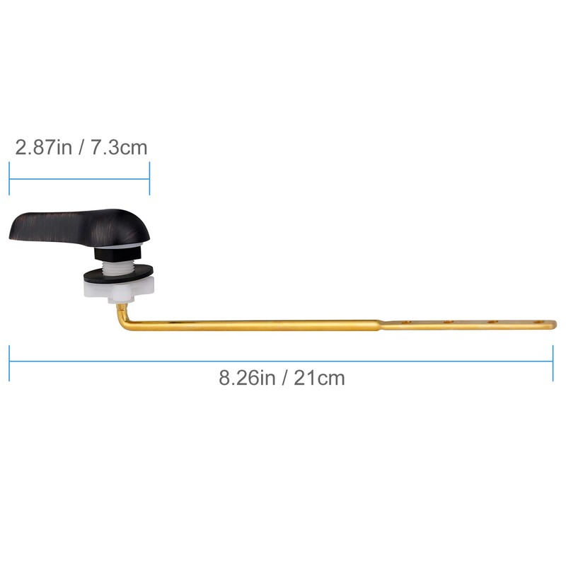 iFealClear Universal Brass Toilet Handle Replacement Kit, Front Mount Toilet