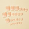 Ombre Press on Toenails Short, KQueenest Fake Toe Nails Press