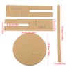 Leather Craft Clear Acrylic Shoulder Bag Round Bag Pattern Stencil