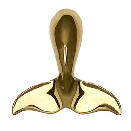 Humpback Whale Tail Doorbell Ringer - Brass