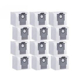 12 Pack Dust bags for Roborock Q5+, Q5,Q7,Q7 Max, Q7+,Q7 Max+, S8+, S8 Pro Q7, S7 MaxV Ultra Robot Vacuum Cleaner, 3.0L Large Capacity Bag