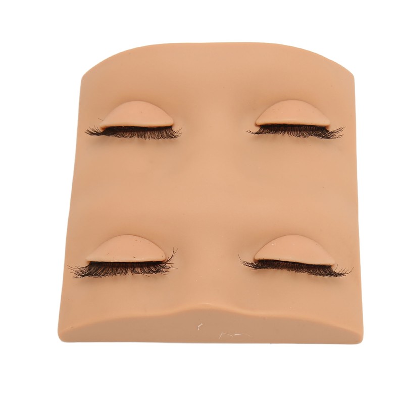Lash Mannequin Head 2 Pairs Removable Replacement Eyes 3D Simulation
