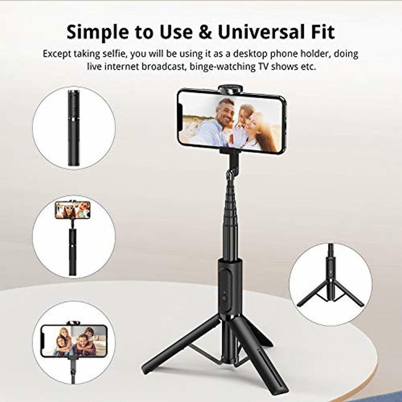 Universal ATUMTEK Bluetooth Selfie Stick Tripod, Mini Extendable 3 in