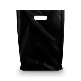 MMSBAGS Retail Plastic Merchandise Bags, Die Cut Handles, Strong, Tear Resistent, different Sizes and Colors. Perfect for Retail Stores, Birthdays, Parties or Any Events. Packs of 100/200/500/1000