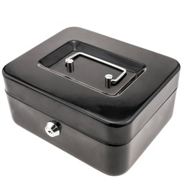 PrixPrime - Transportabler Tresor zur Aufbewahrung von Banknoten und Münzen von 198x158x88mm