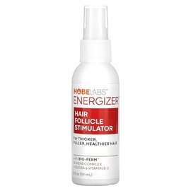 Hobe Labs Energizer Estimulador de Folículos Capilares 59ml (2 oz) | Con Jojoba y Vitamina B5 para Cabello Más Grueso y Abundante | Fórmula Herbal con 10 Extractos Naturales