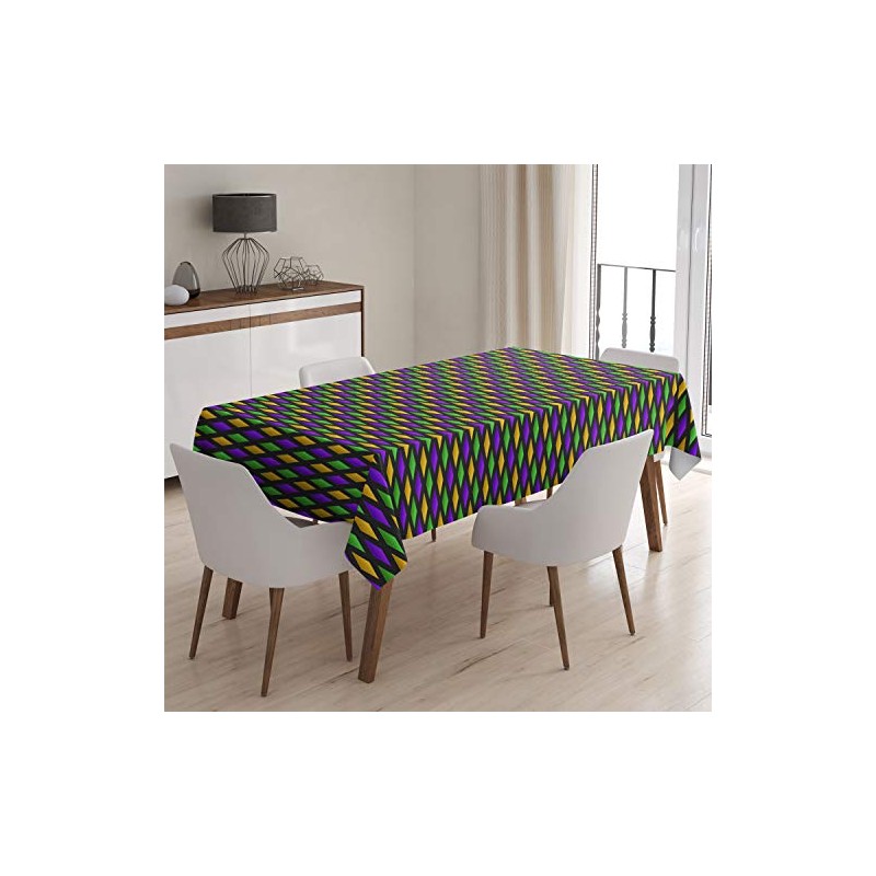 Q-Beans - Mantel rectangular decorativo (tamaño: 132 x 177 cm),