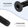 ZOWZEA 20 Pcs #6-32 x 3/4" Flat Head Socket Cap