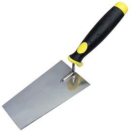 AERZETIX - C46000 - Trowel Italian square end 160mm - Masonry tool/plasterer/tiler - Ergonomic bi-material handle - Working/Plastering/Tiles/Mortar/Cement - Steel