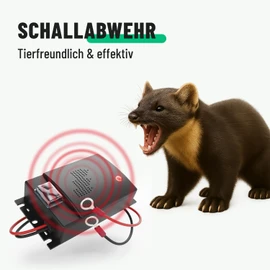greate greate 2X Marderschreck Auto mit 12V Batterieanschluss - Marderschrecker Auto fr Motorraum - Mader Abwehr, Marderschutz fr Auto, Marderabwehr Auto, Marder Ultraschall, Maderschrecker Auto