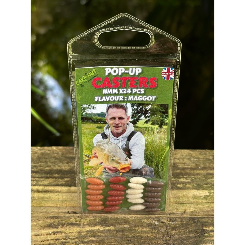 Artificial Pop Up Flavour Infused Maggot Casters for Carp and