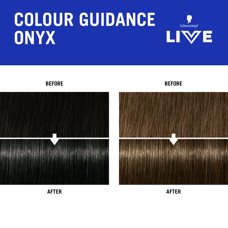 Schwarzkopf LIVE Go Gloss Onyx, Colour & Care Hair Glossing