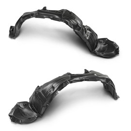 Front Left and Right Side Inner Fender Liner Black Compatible with Toyota Highlander 2008-2010 TO1248150C, TO1249150C, 538050E040, 538060E050