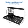 SIVOEAN Sink Organiser Stainless Steel with Drain Pan, Sponge/Dish Cloth