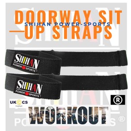 Portable Doorway sit up straps Lightweight 1 Pair Home Sit-Ups Abdominal Muscle Training Doorway attach sit up straps Sit ups on the go