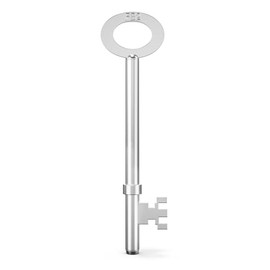 Mellbree FB2 Key, Fireman Key, Silver