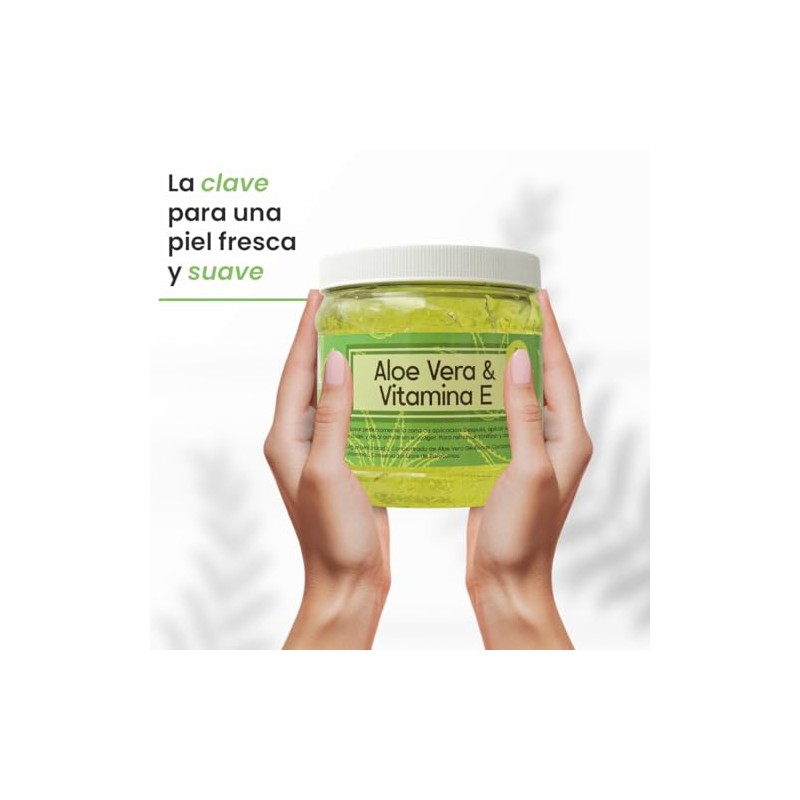 Gel Hidratante Facial De Aloe Vera Con Vitamina E Regenerador